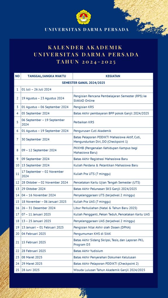 Kalender Akademik UNSADA