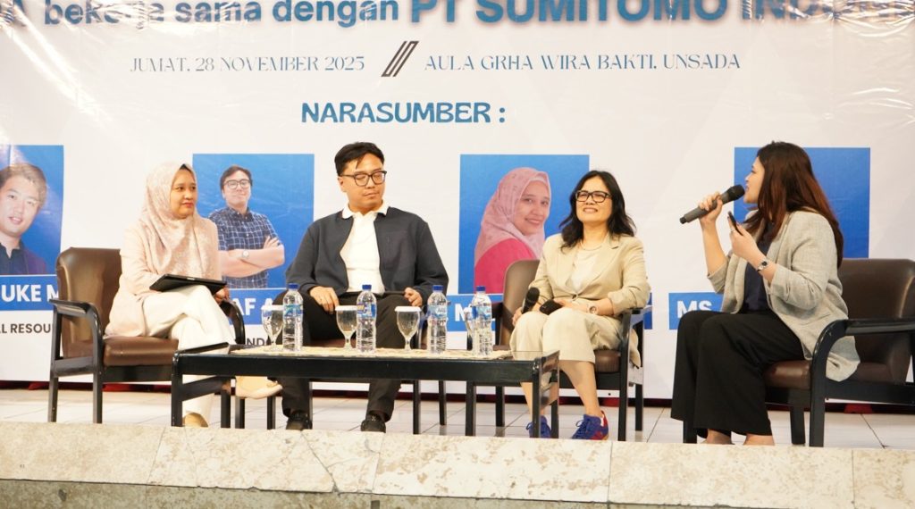 Seminar “Thriving in a Japanese Company: Lessons, Mindsets, and Real Experiences” Kolaborasi PT Sumitomo Indonesia dan Universitas Darma Persada