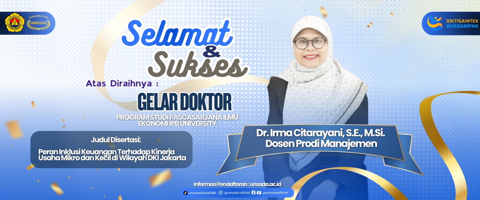 Dr Irma Citarayani SE MSi